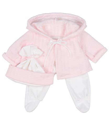 Asi Puppenkleidung - 46 cm - Rosa/Weiß
