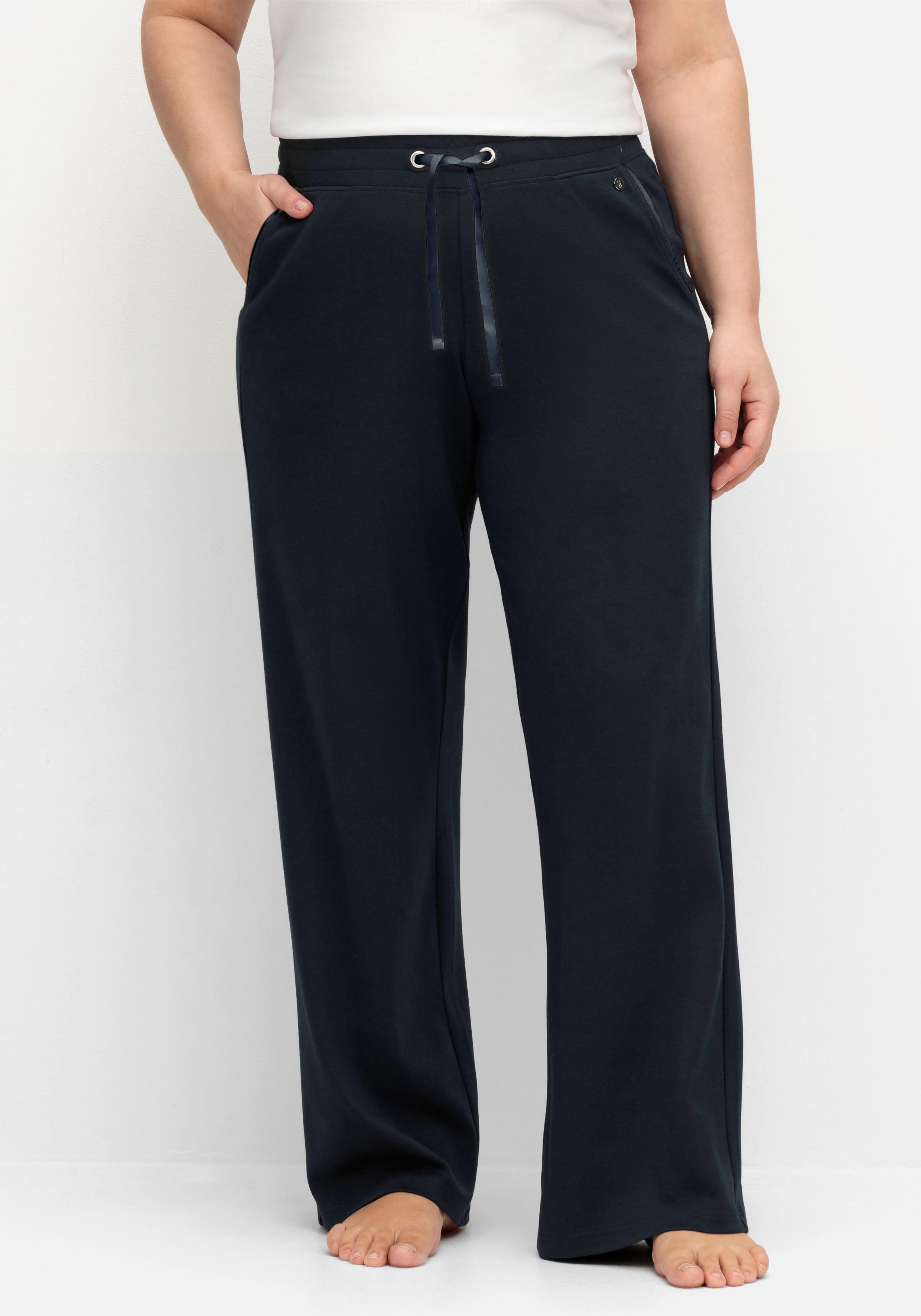 Jogginghose in weiter Form, mit Kontrastdetails