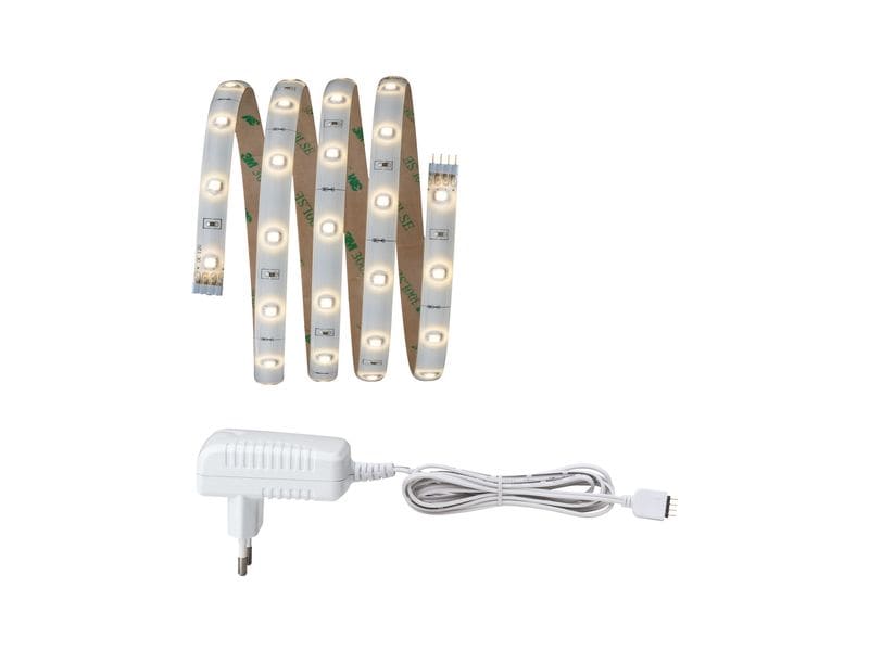 Paulmann LED-Stripe YourLED 3000 K, 1.5 m Basisset LED-Streifen mit Beschichtung, leuchtet in warmweissem Licht