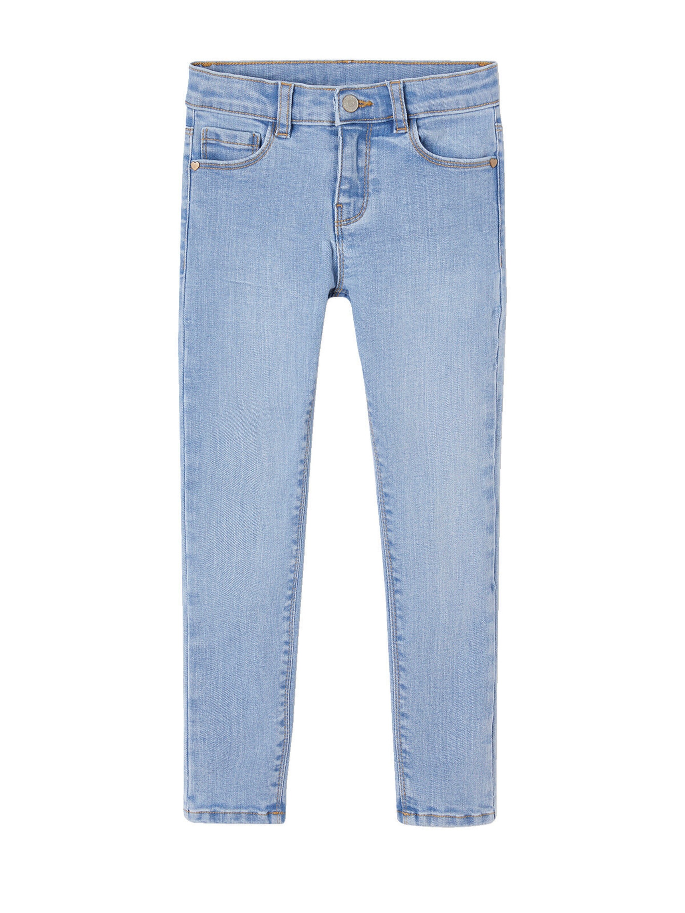 Vertbaudet Mädchen Skinny-Jeans BASIC helles blau