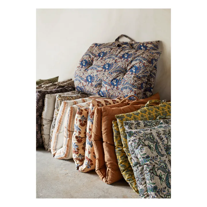 Madam Stoltz Matelas de sol imprimé | Bleu roi
