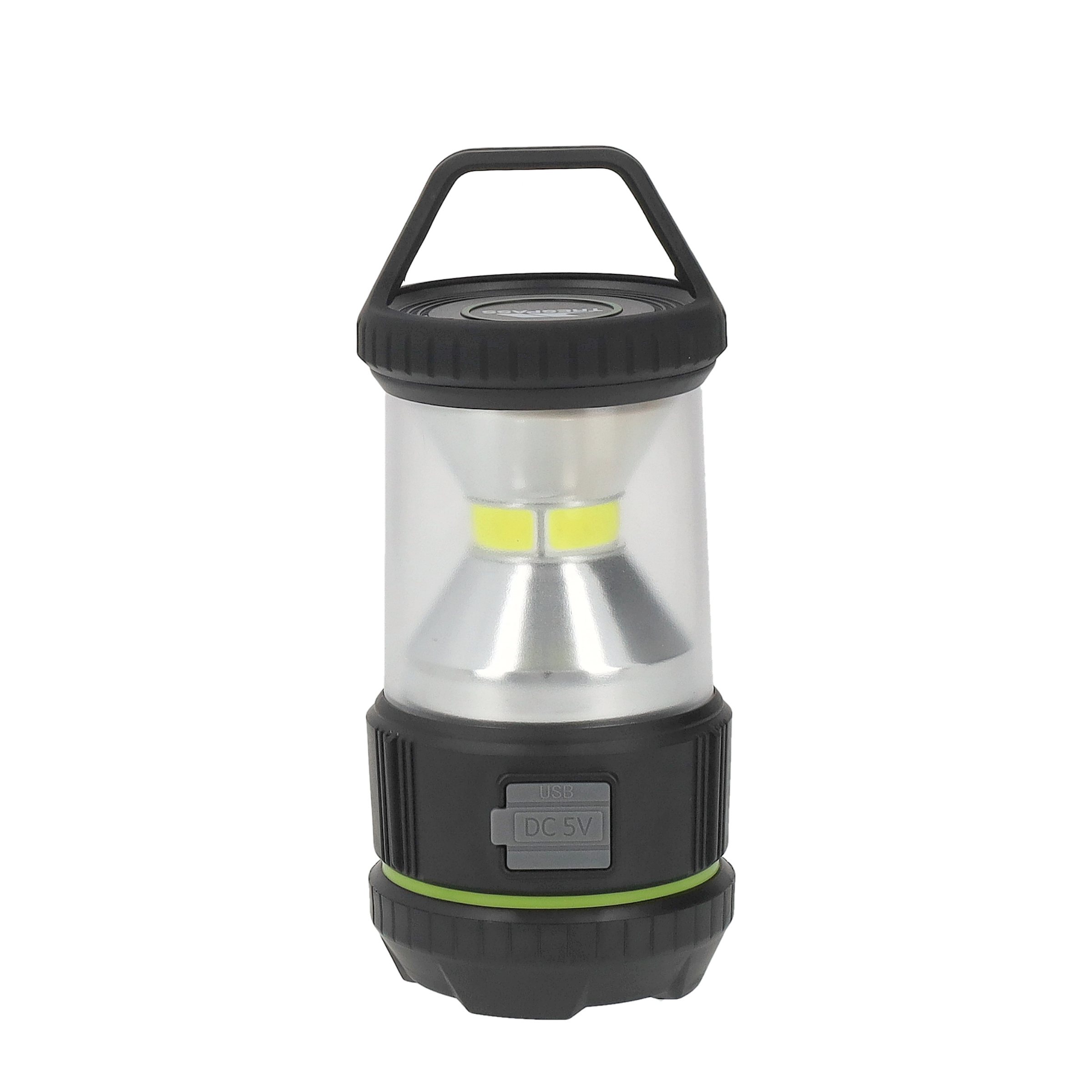 1500mAh Optimus LED Camping Laterne USB Lampe mit Powerbank Funktion - Schwarz