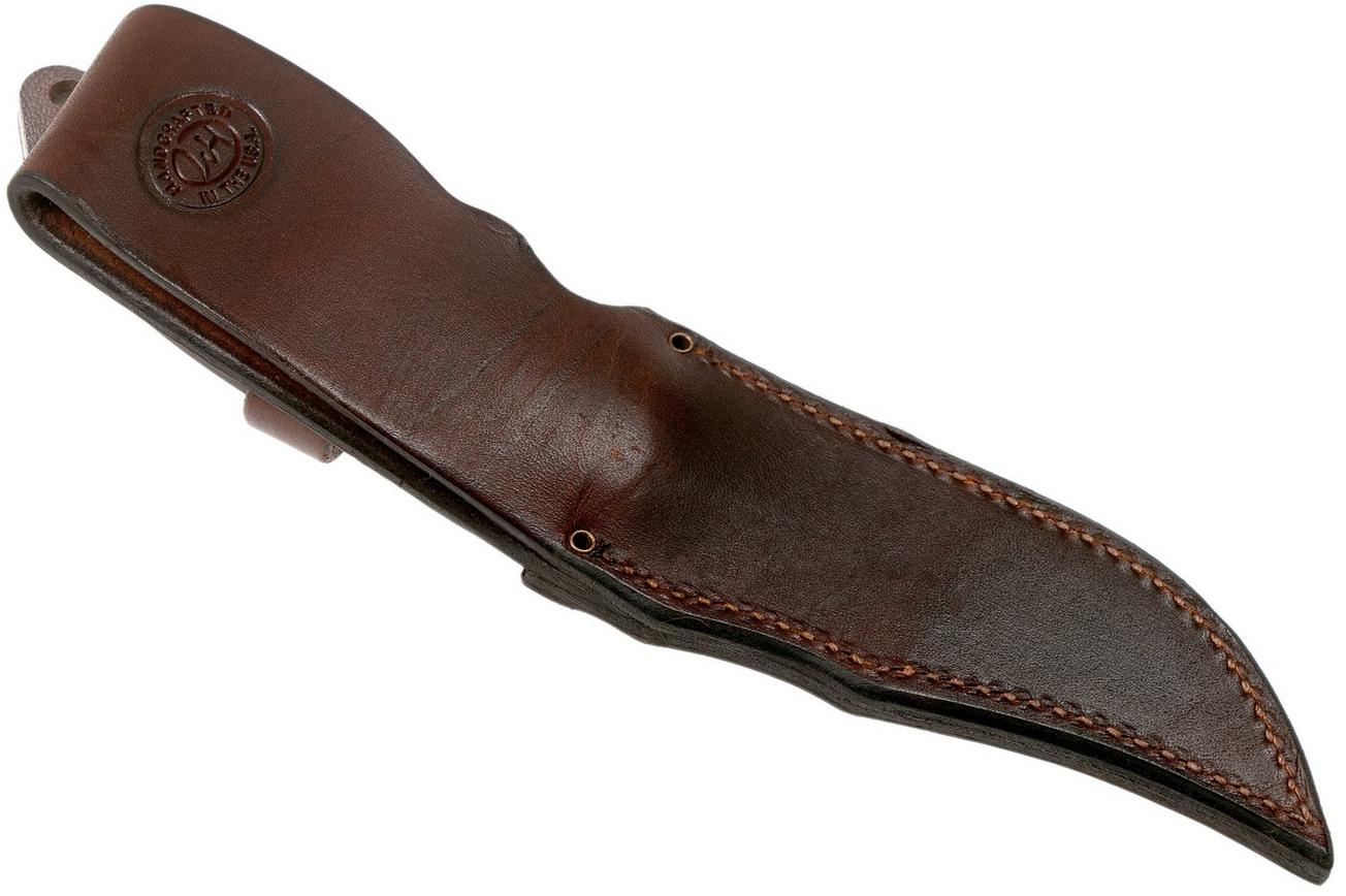 Rick Hinderer The Emmett, CPM 20CV, Burgundy Micarta jachtmes