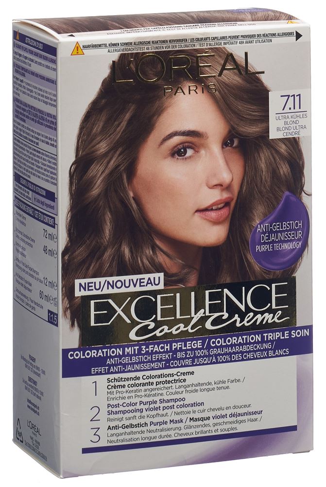 EXCELLENCE Cool Creme Creme 7.11 Ultra Kühles Blond 1 Stk