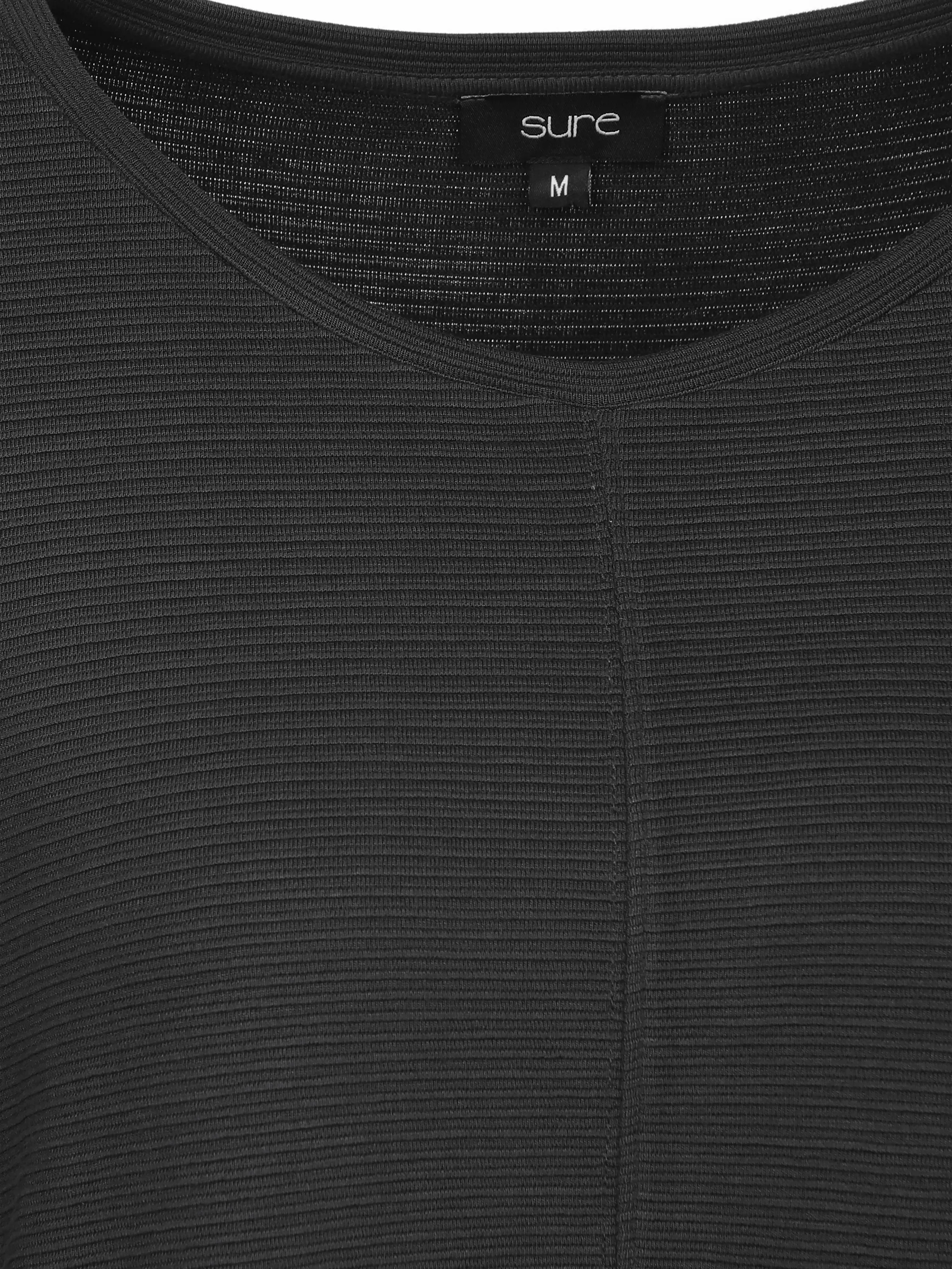 Damen Ottoman Shirt in Ripp-Optik