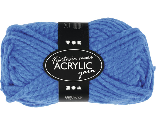 Acryl garen Maxi, lengte: 35m, 2-draads, blauw
