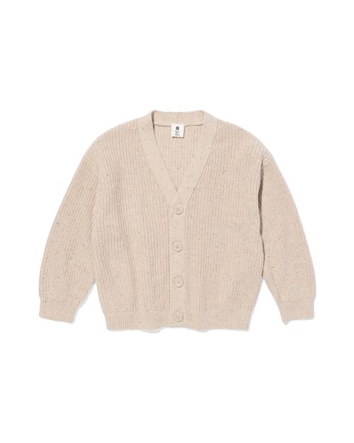 cardigan tricoté beige blanc cassé