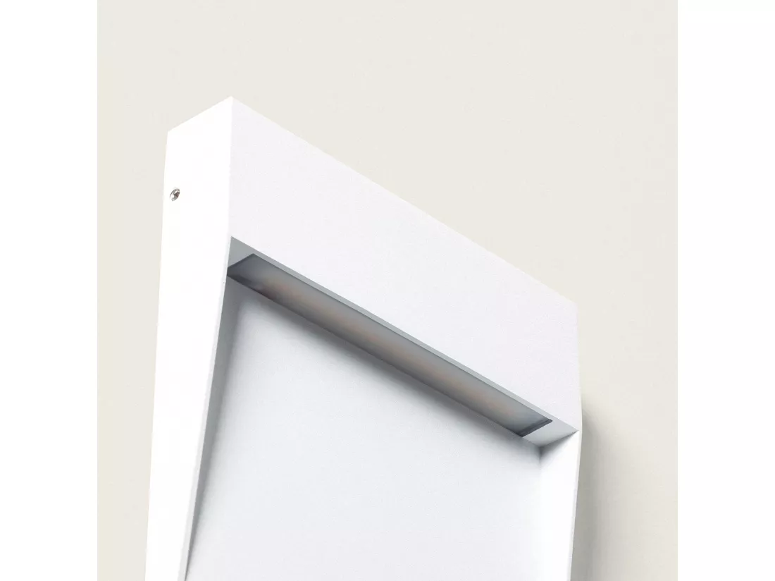 Applique Murale Extérieure LED 6.5W CCT Seleccionable en Saillie Carrée Jade Blanc