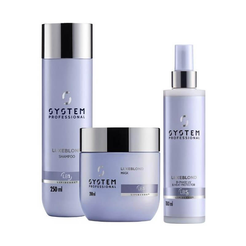 Routine LuxeBlond avec spray System Professional