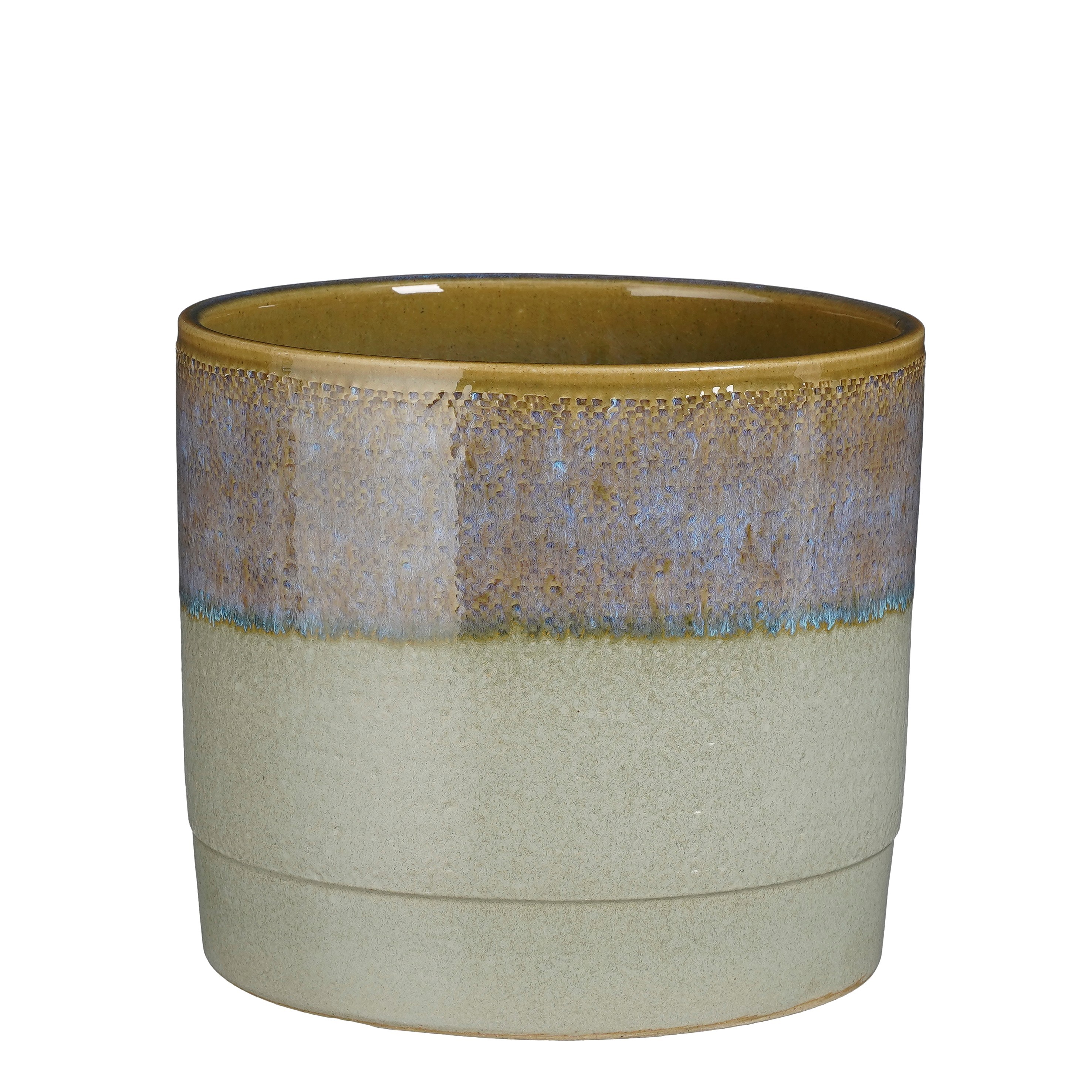 Mica decorations - cache-pot en terre cuite bleu foncé d22