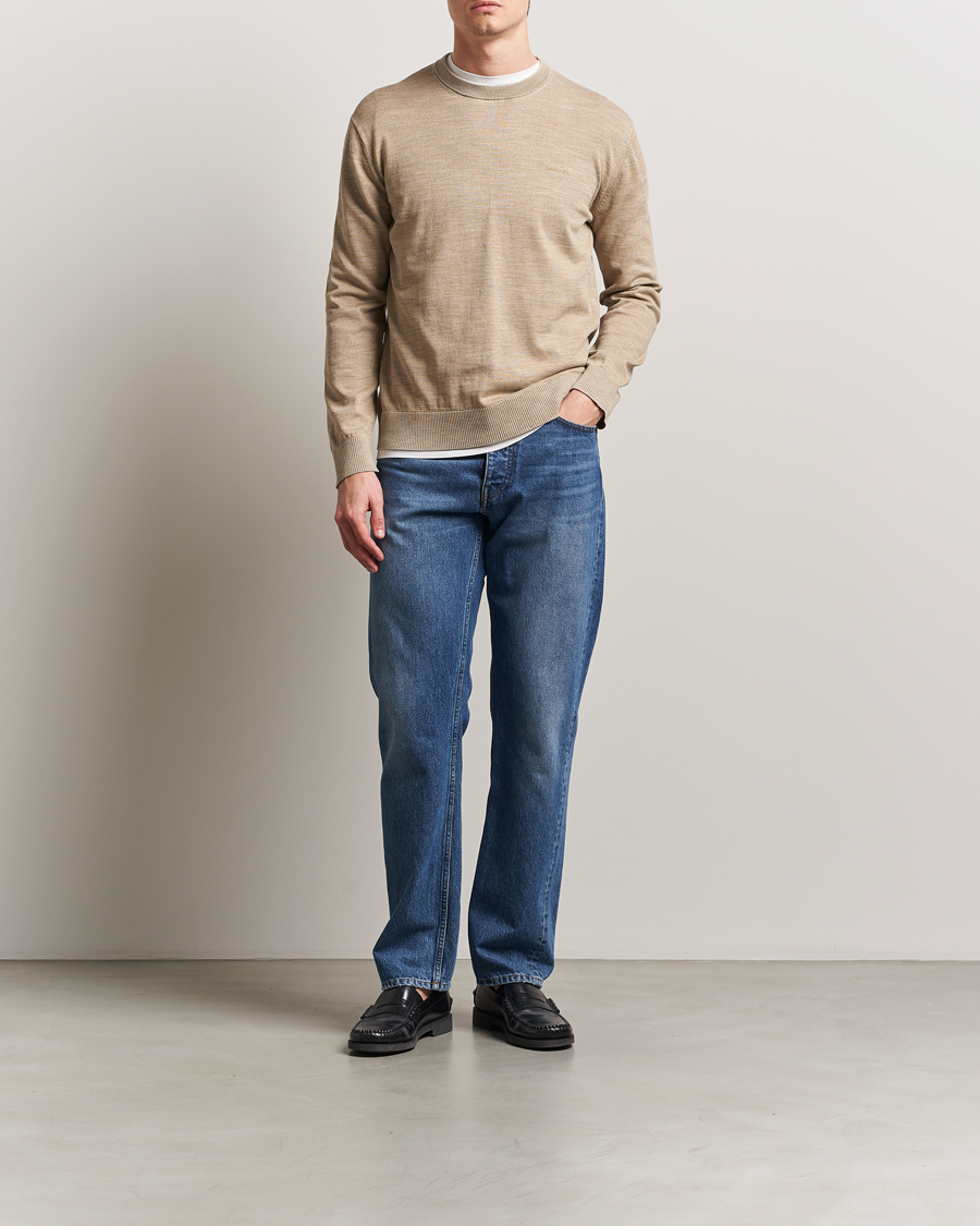 GANT Sunfaded Crew Neck Sweater Dry Sand