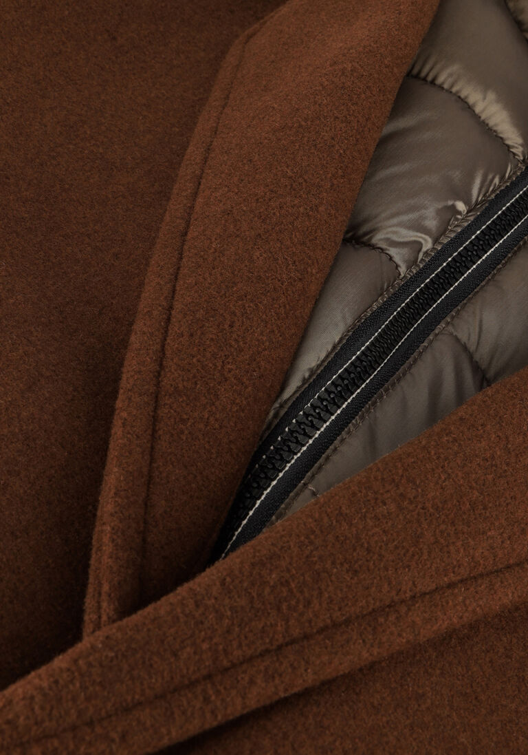 VANGUARD bruine vanguard mantel long jacket marten choproad