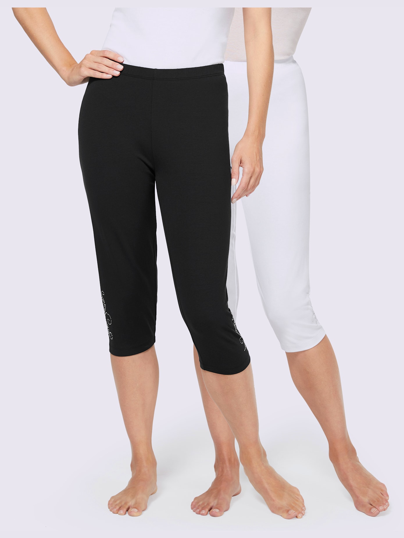 Legging court jersey fin