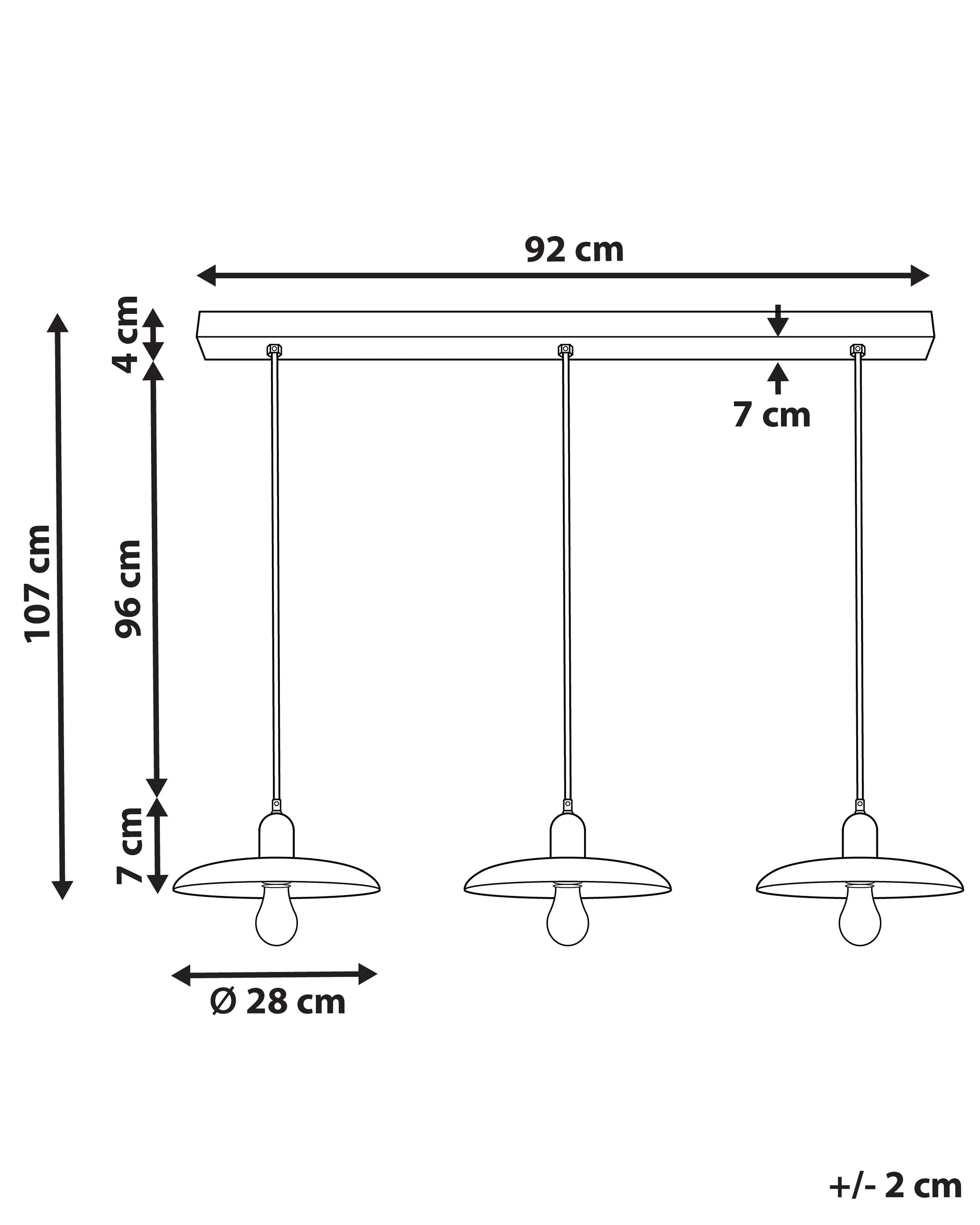 Hanglamp MANJEERA Mangohout Donkerbruin