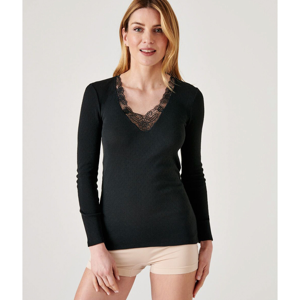 DAMART<br>Camiseta de manga comprida, Thermolactyl, classificação térmica 4