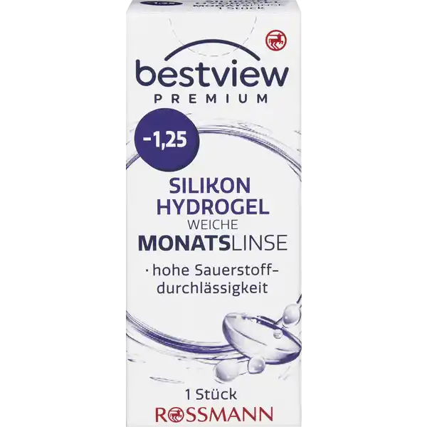 Premium weiche Monatslinse Silikon Hydrogel -1,25