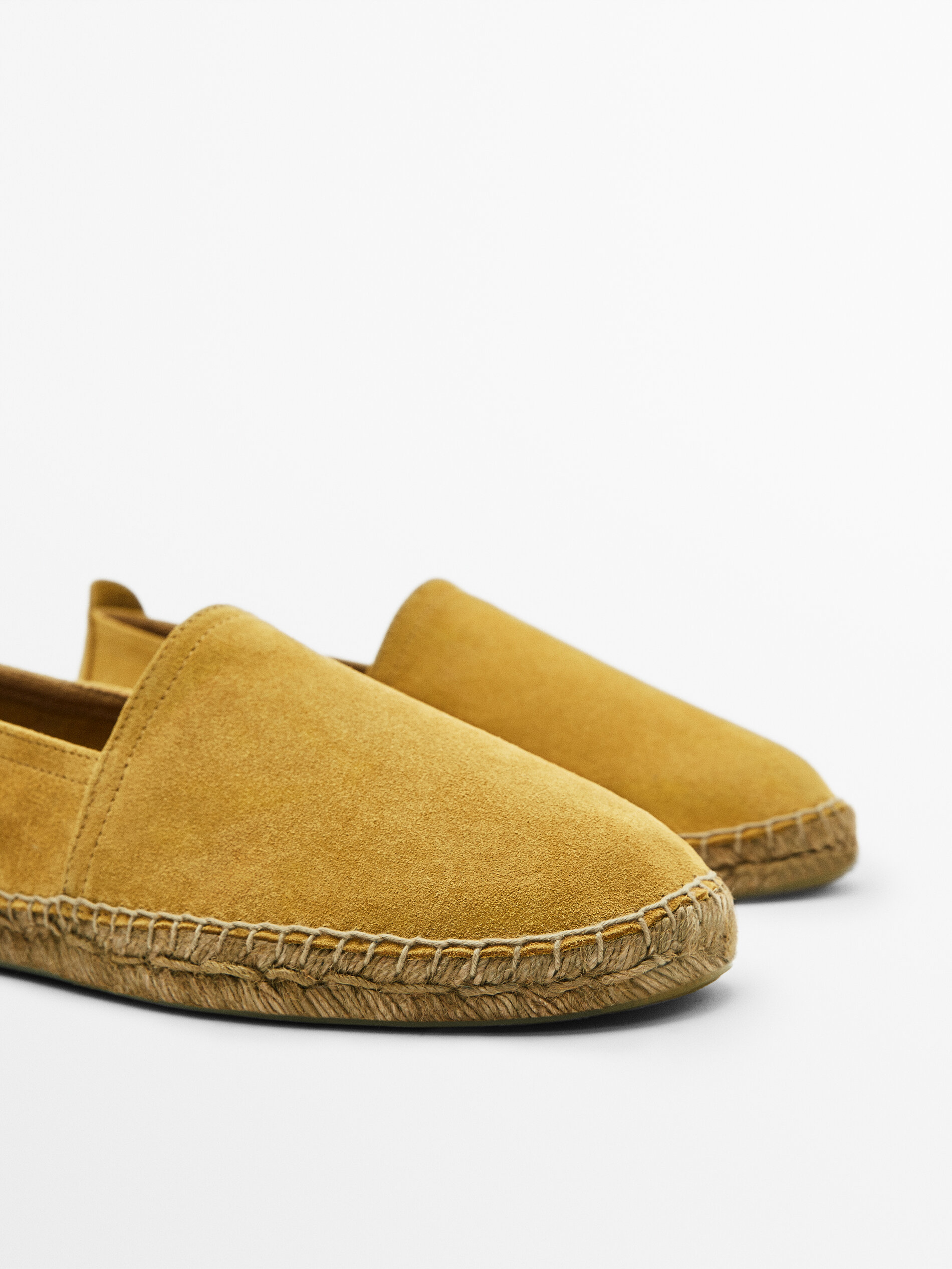 ESPADRILLE DE CAMURÇA - AMARELO MOSTARDA