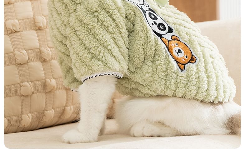 Cissilli - Chenille top met dierenapplicatie (verschillende ontwerpen)