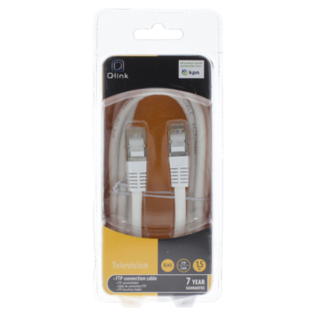 Q-Link FTP aansluitsnoer RJ45 1.5 meter KPN keur