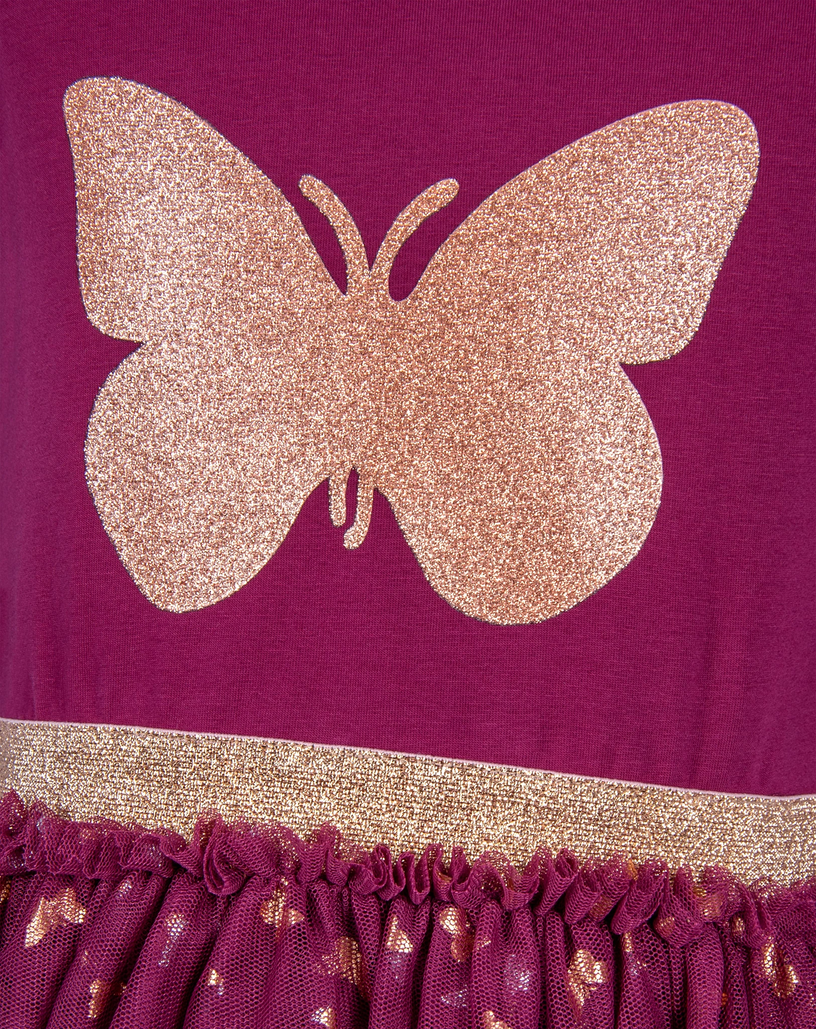 Langarmkleid MARIPOSA in berry