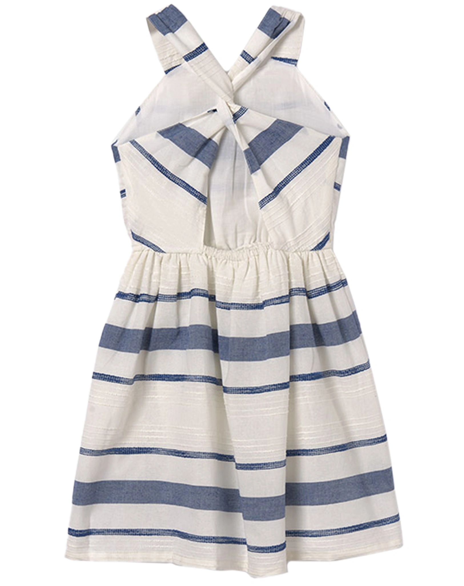 Trägerkleid CHLOE BLUE STRIPES in kobalt