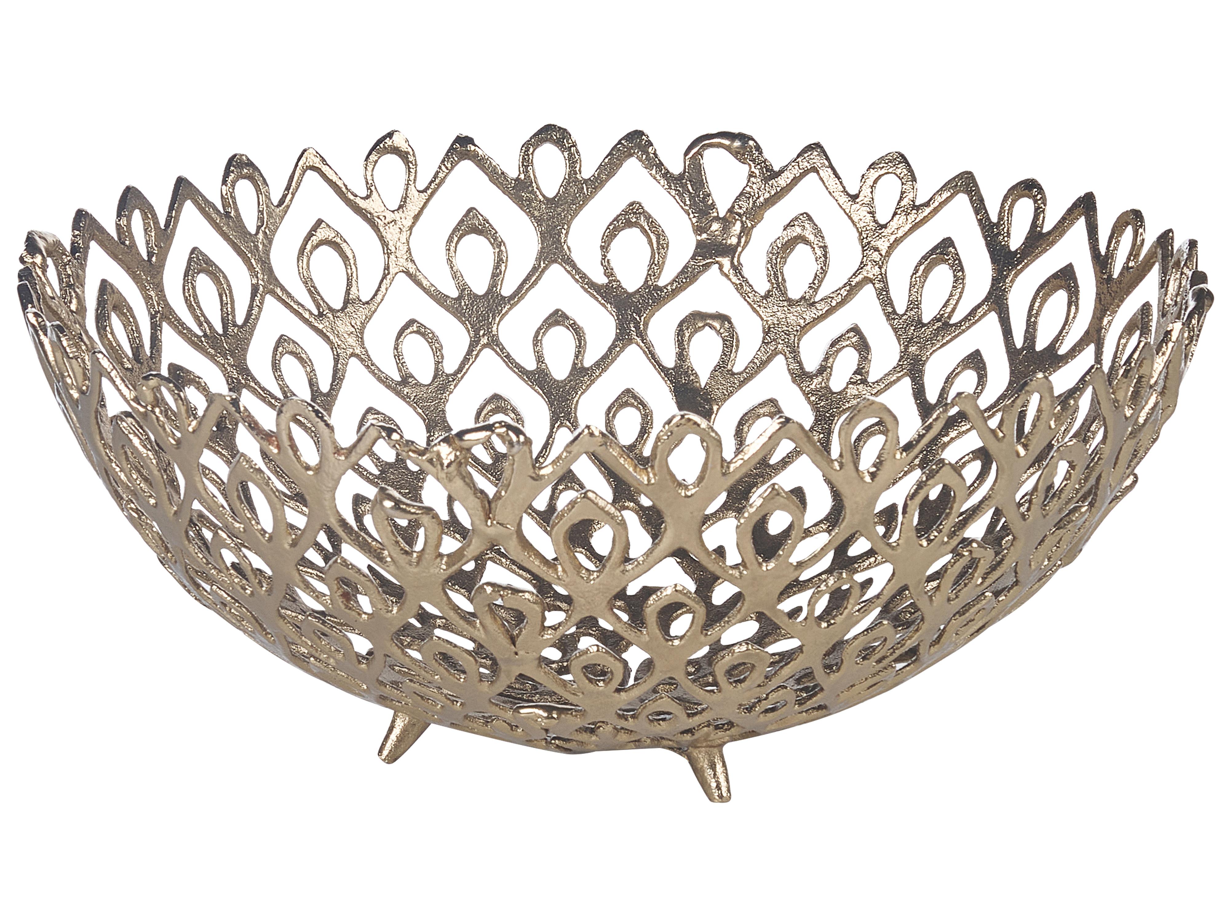 Set van 2 decoratieve schalen GROGOL Metaal Goud