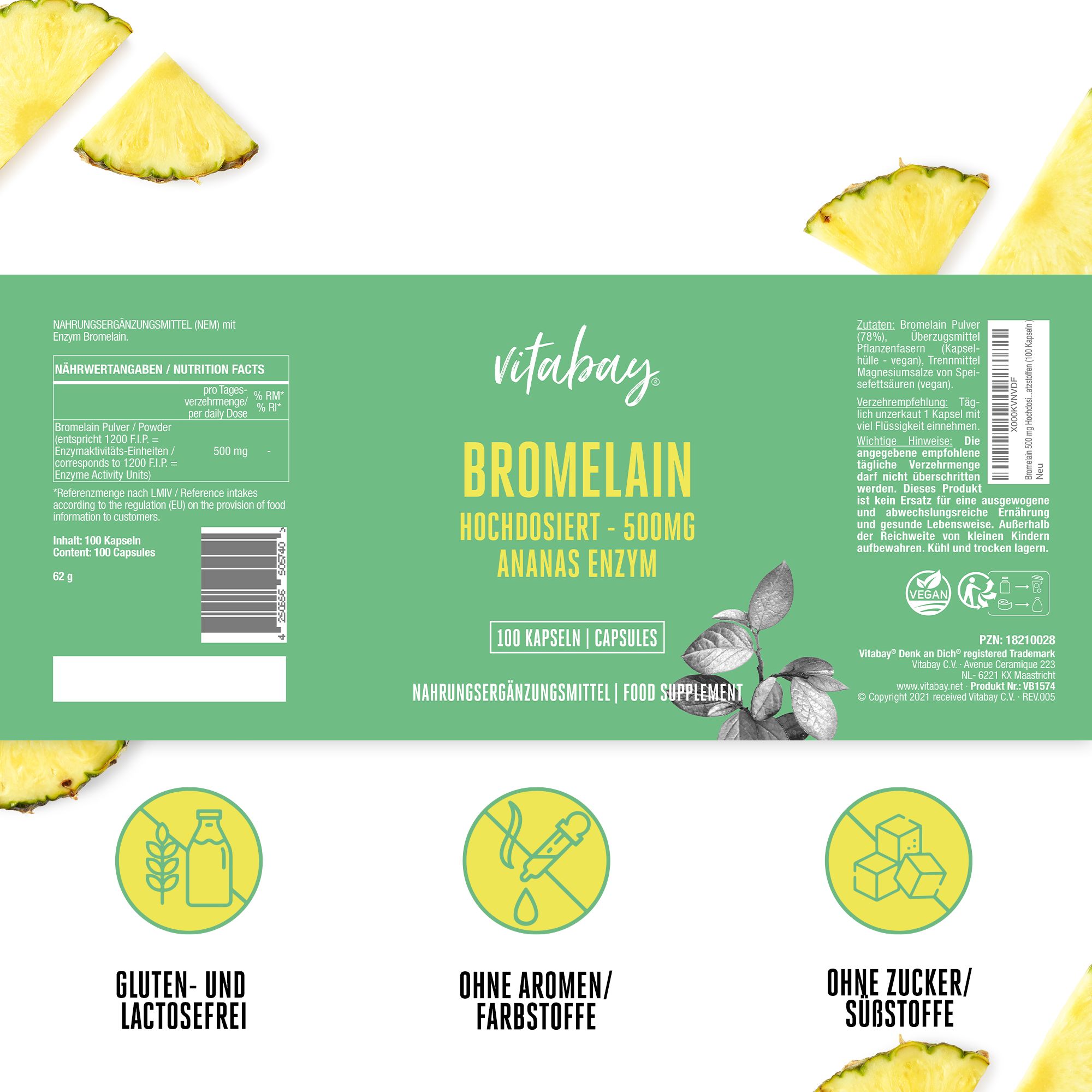 Vitabay Bromelain 500mg