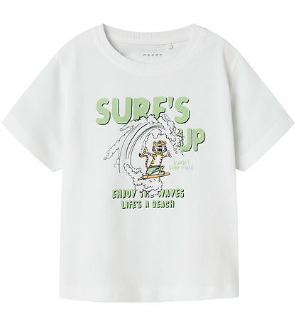 Name It T-Shirt - NmmVagno - Bright White/Tiger Surf