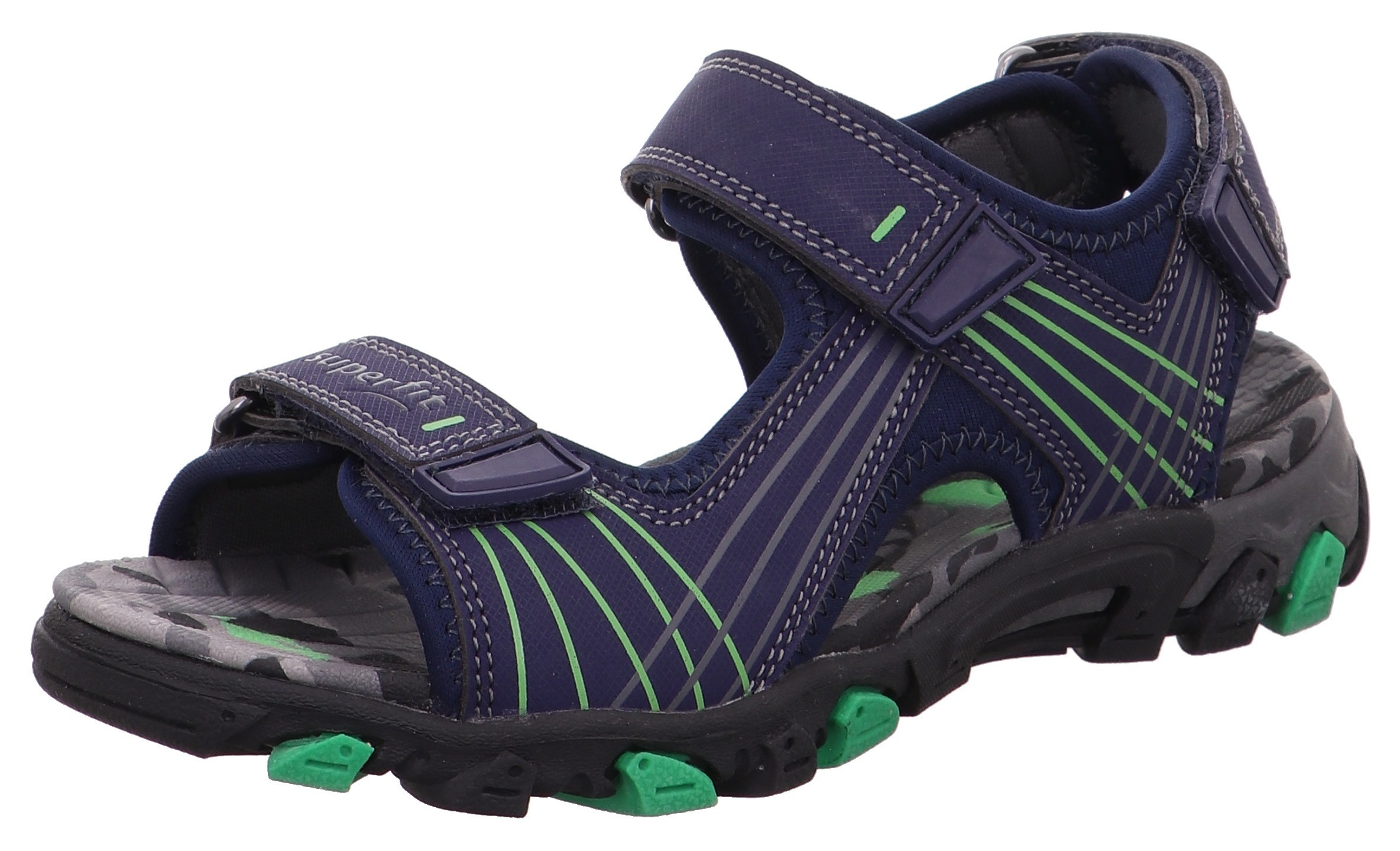 Superfit Sandale »OCEAN KOMBI HENRY«  , Sommerschuh, Klettschuh, Outdoorschuh, mit 3 Klettverschlüssen