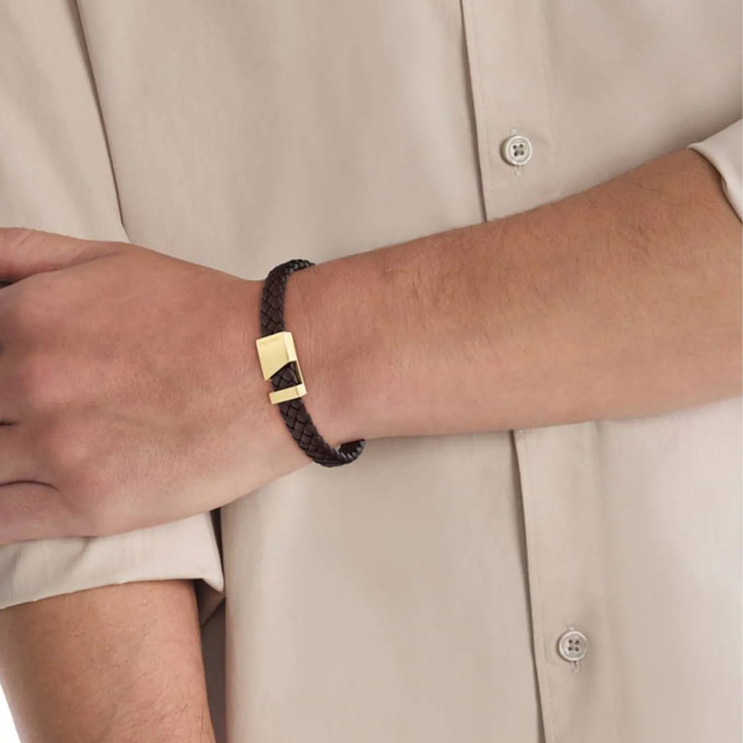 Calvin Klein Industrial Hardware Armbånd Læder 35000501