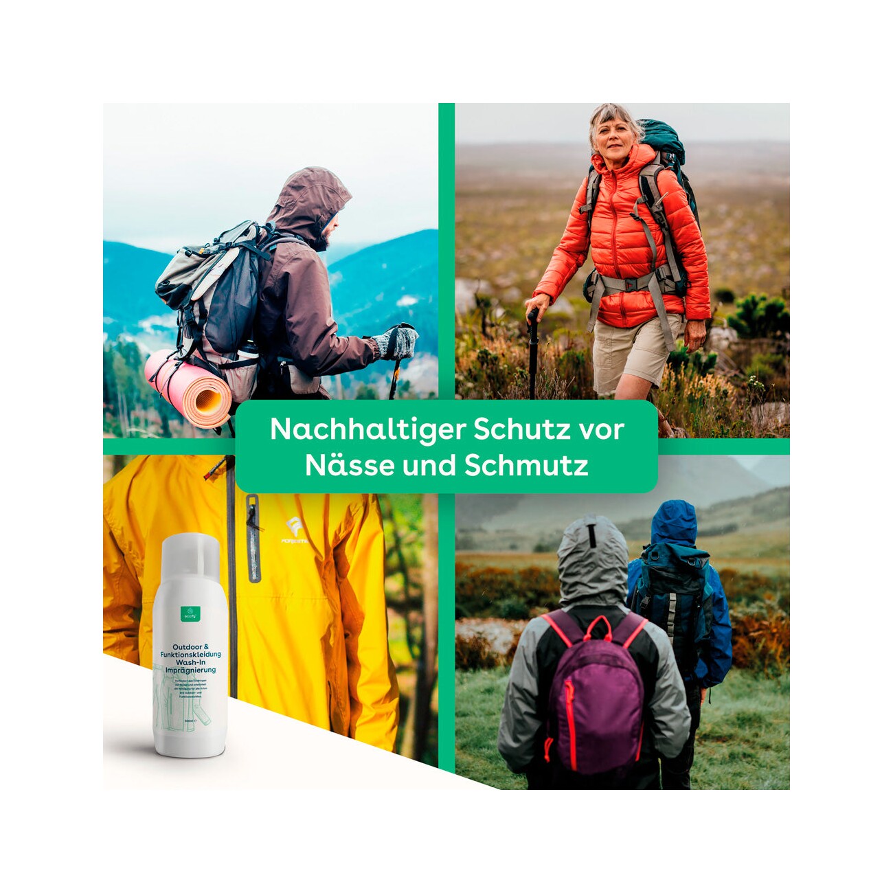 eco:fy Wash-In Imprägnierung für Outdoor- & Funktionskleidung 500 ml