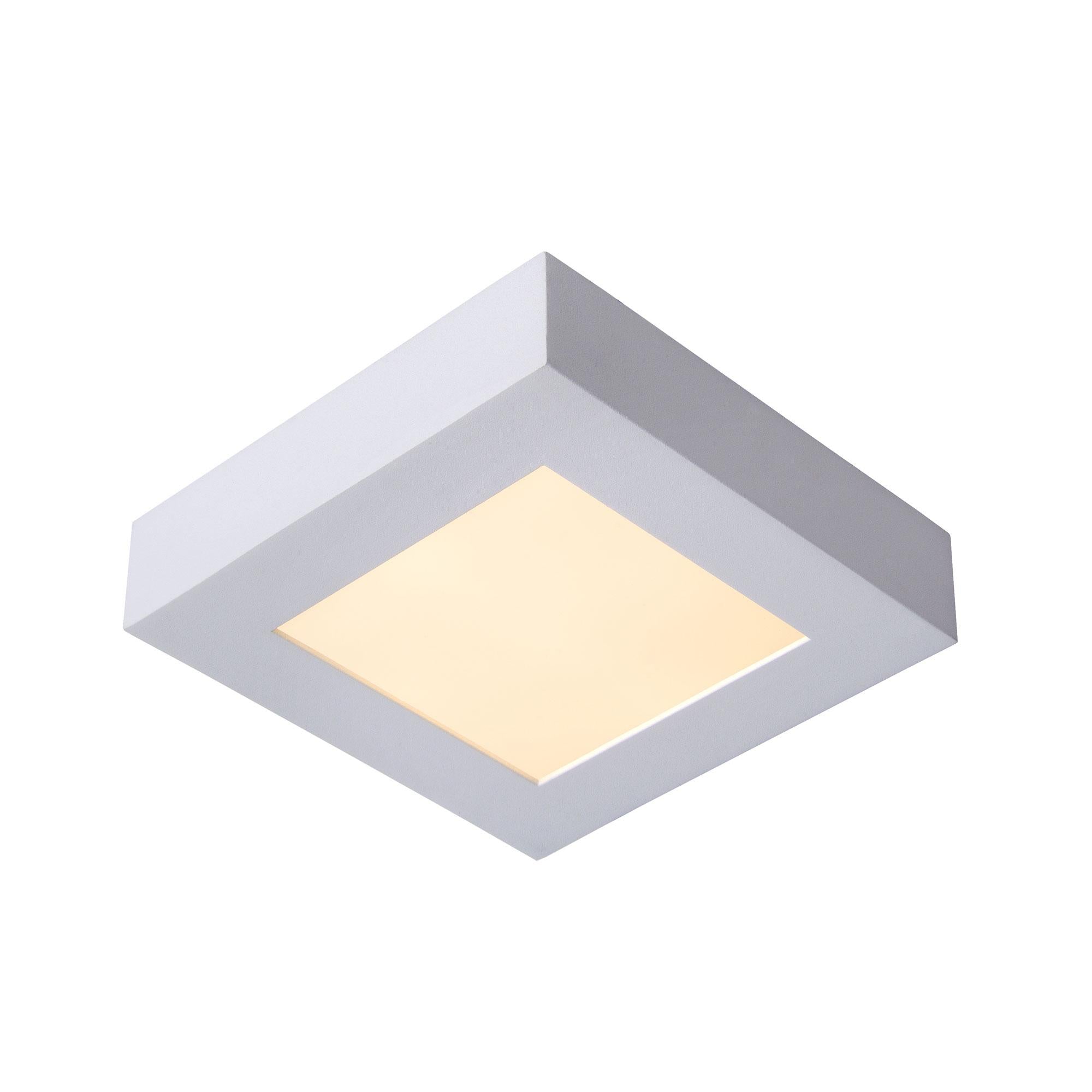 Brice 17 plafondlamp LED badkamer IP44 vierkant wit