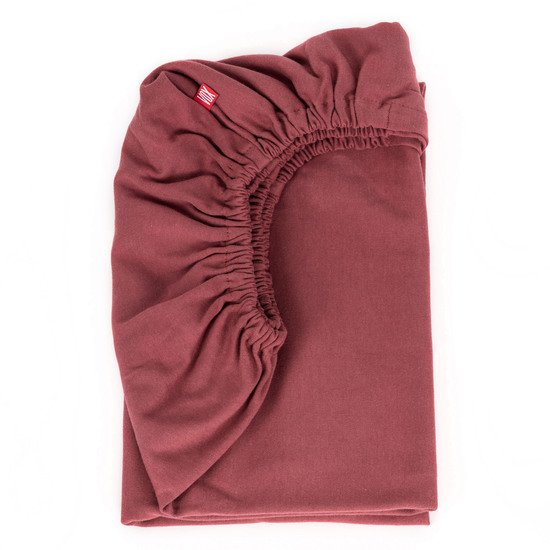 Drap housse pure coton biologique   Bordeau        60 x 120 cm   de               Vox