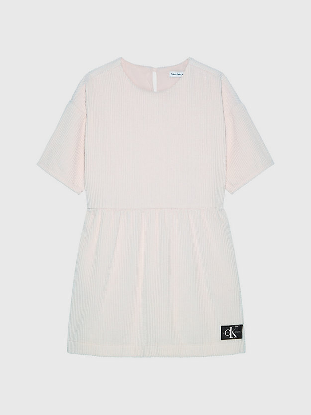 Vestido de veludo cotelê