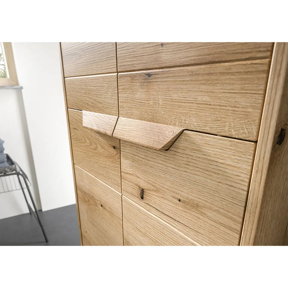 Hioshop Zeno kolomkast 2 deuren eiken decor