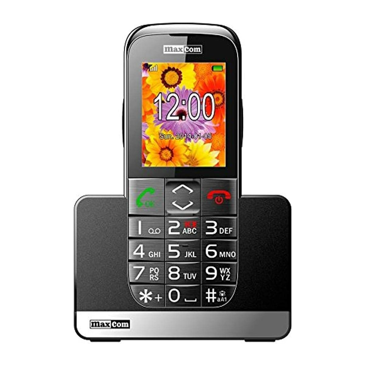 Maxcom Handy MM720 mit Ladeschale schwarz