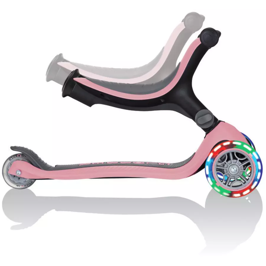 GLOBBER GO-UP 4-in-1 FOLDABLE LIGHTS pastellrosa - mit Leuchtrollen
