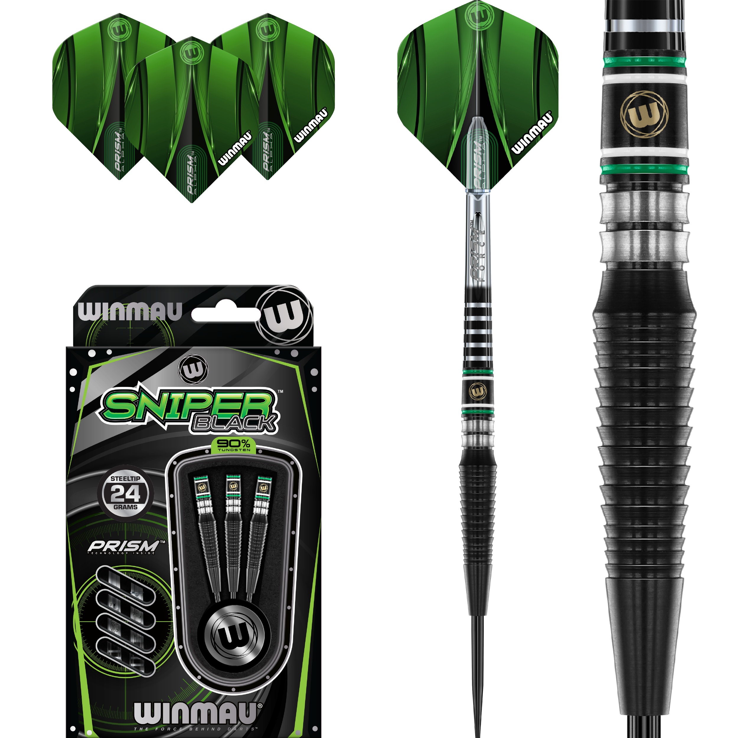 Winmau - Sniper Black 2025 - Steeldart