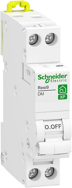 Disjoncteur peignable courbe C phase + neutre 10A Schneider Electric Resi9 XP
