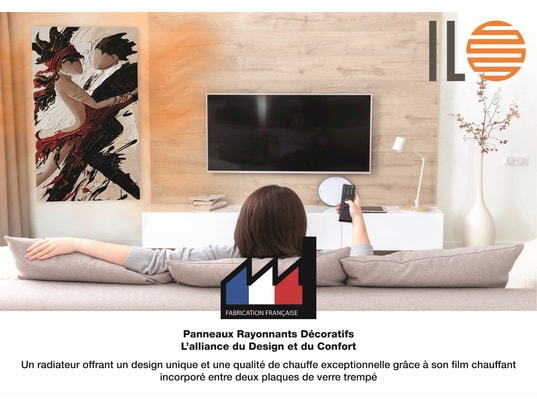 ILO - Radiateur rayonnant / radiateur électrique rayonnant mural / 500w / +28 motifs...