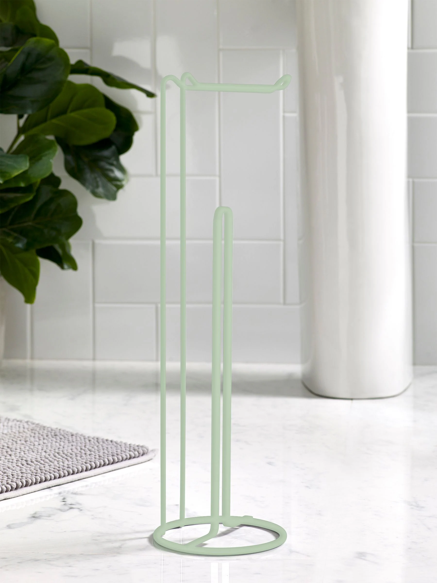 Toiletrolhouder van metalen draad