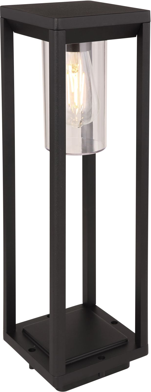 Außen-Wegeleuchte - schwarz matt - 50 cm hoch