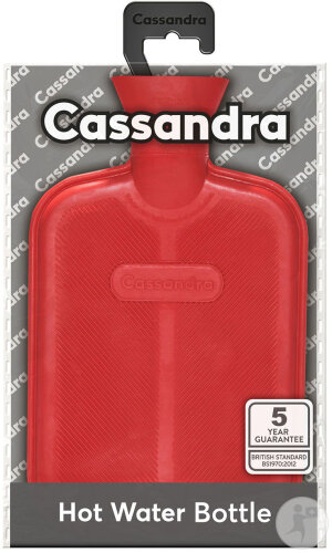 Cassandra Bouillotte Caoutchouc Rouge 1 Pièce