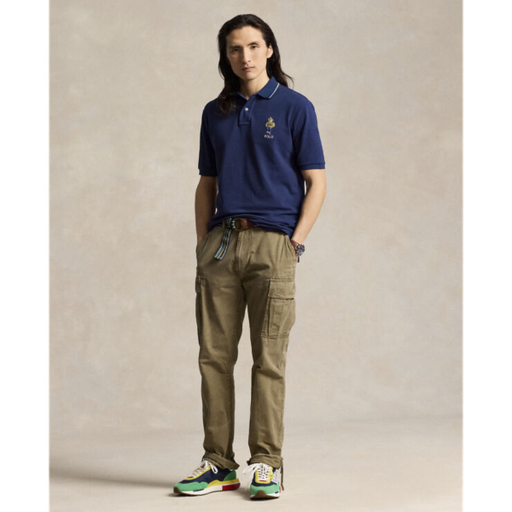 Polo Ralph Lauren Classic Fit Polo Bear Mesh Polo Shirt F24 newport navy vrsy bear