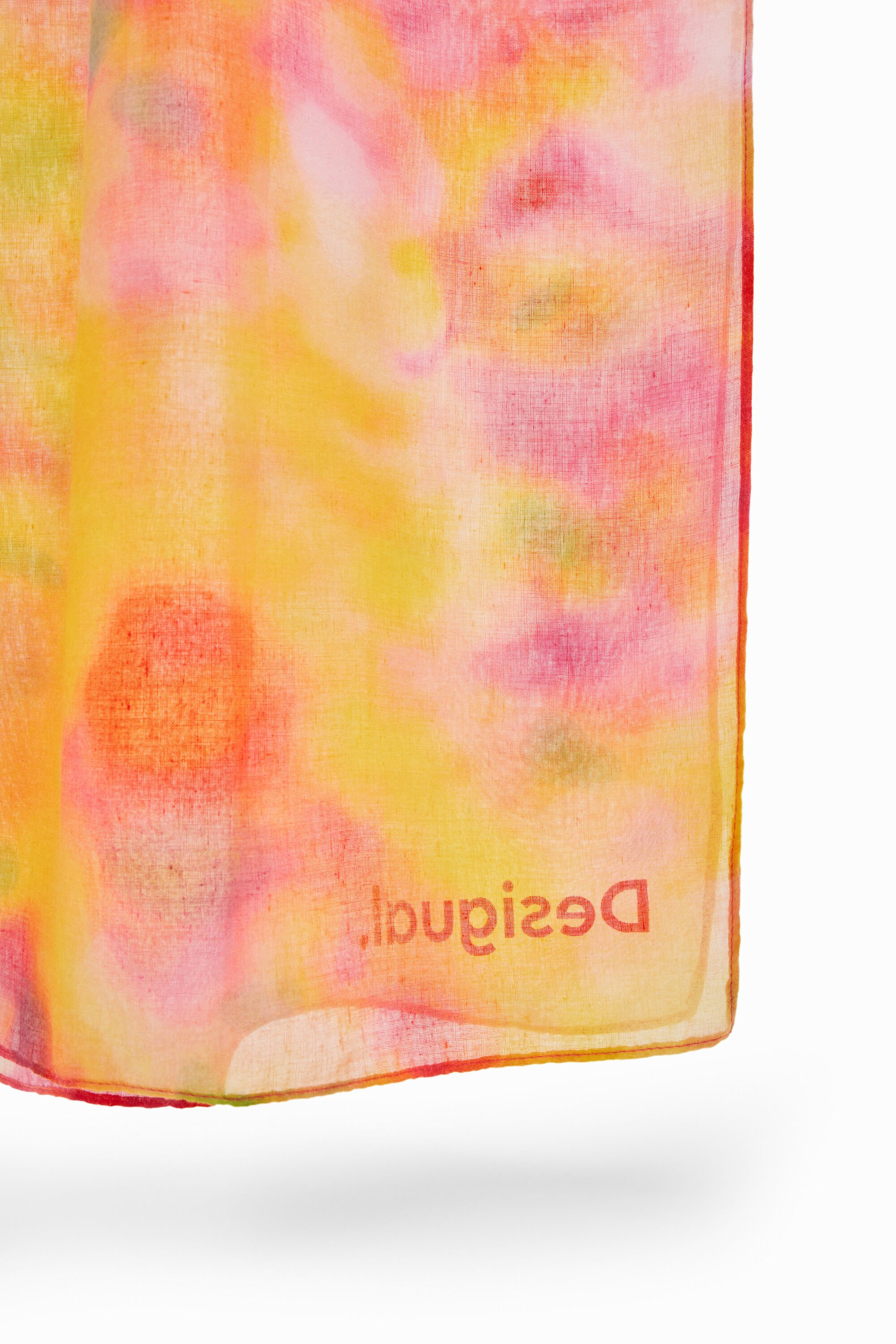 Foulard rectangulaire imprimé flou