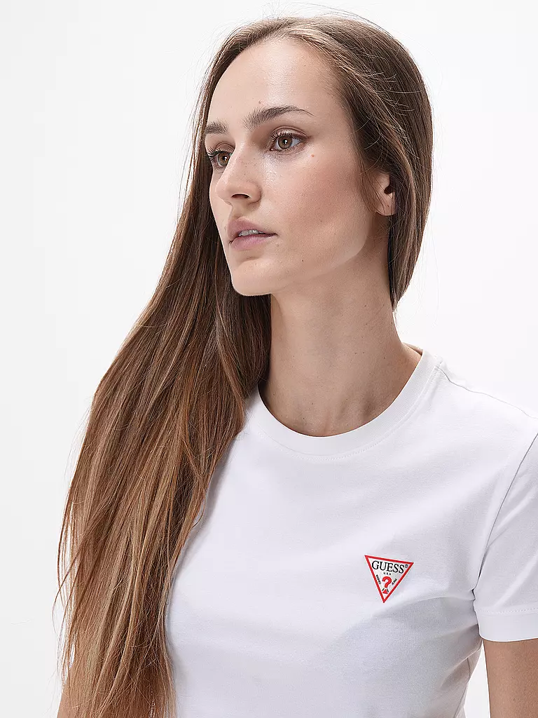GUESS T-Shirt weiss