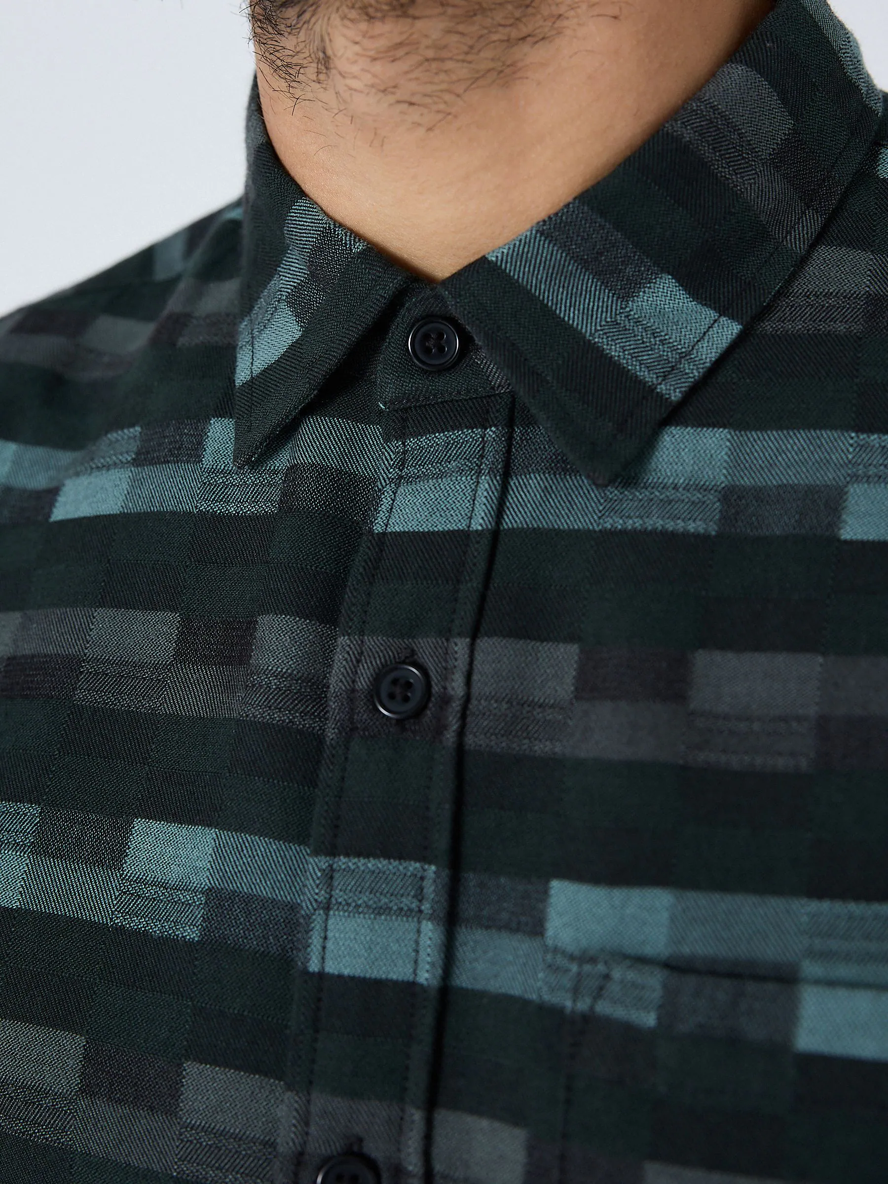 Bruin - Patchwork Check Long Sleeve Shirt