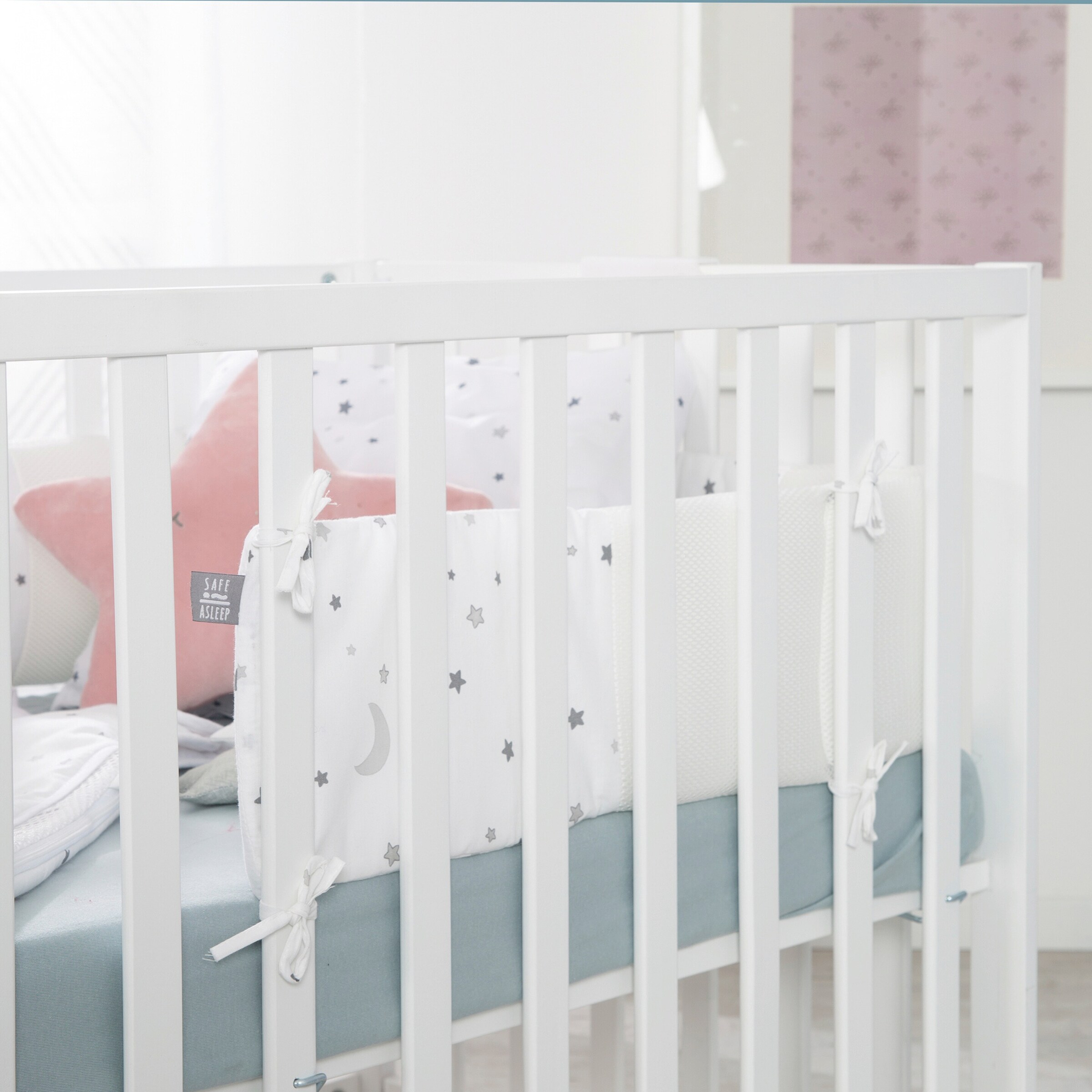 roba Nestchen Easy Air 'safe asleep' Sternenzauber grau safe asleep®