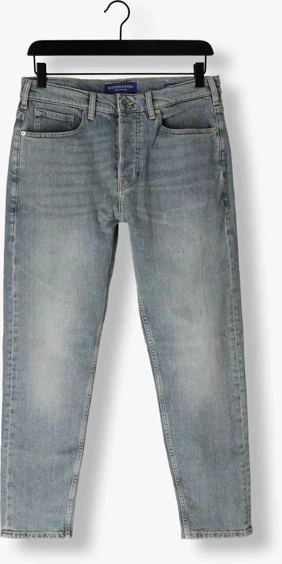SCOTCH & SODA blauwe scotch & soda straight leg jeans the drop tapered jeans