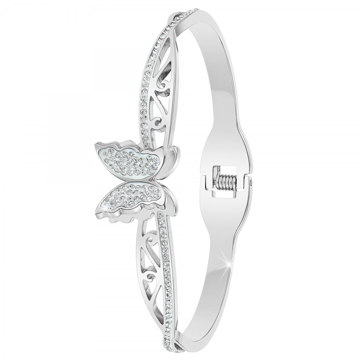 Bracelet papillon SC Crystal orné de Cristaux scintillants